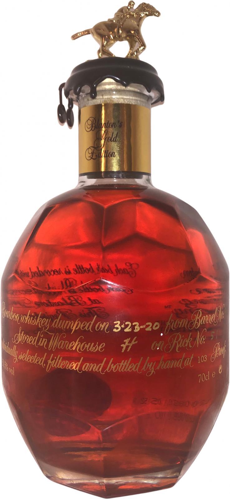 Blanton's Single Barrel Gold Edition