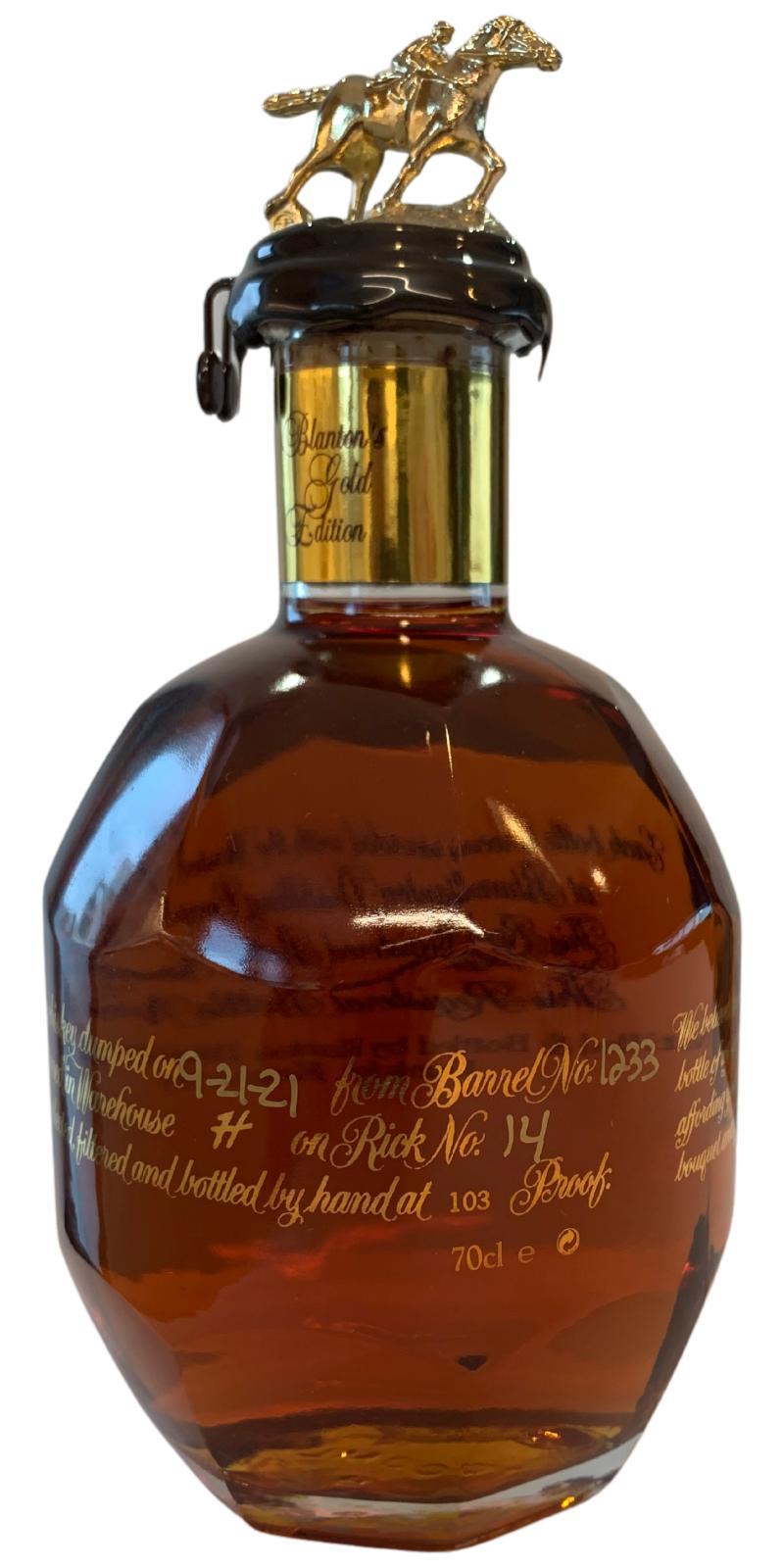 Blanton's Single Barrel Gold Edition