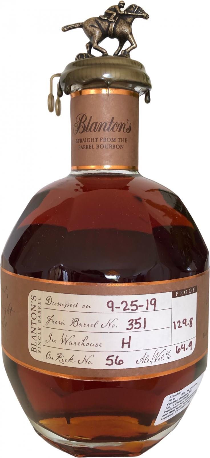 Blanton's Straight from the Barrel