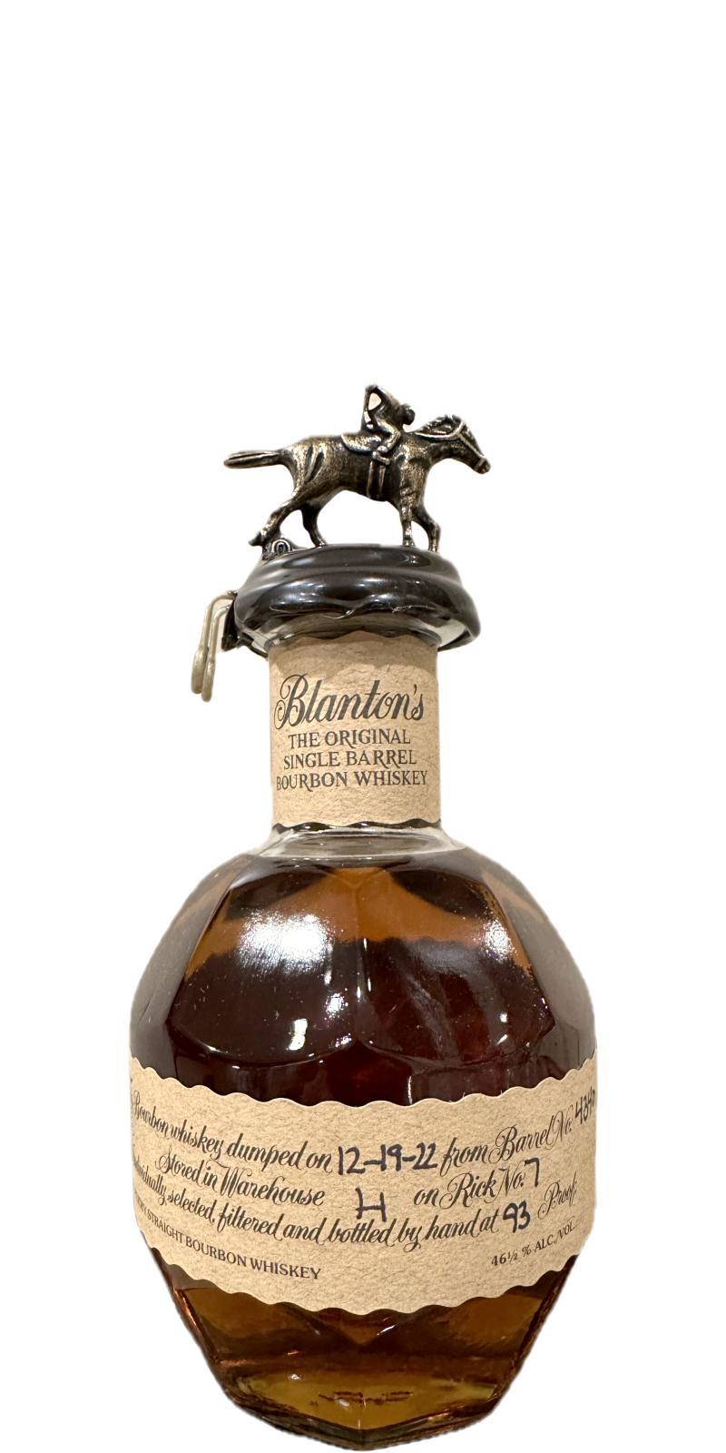 Blanton's The Original Single Barrel Bourbon Whiskey