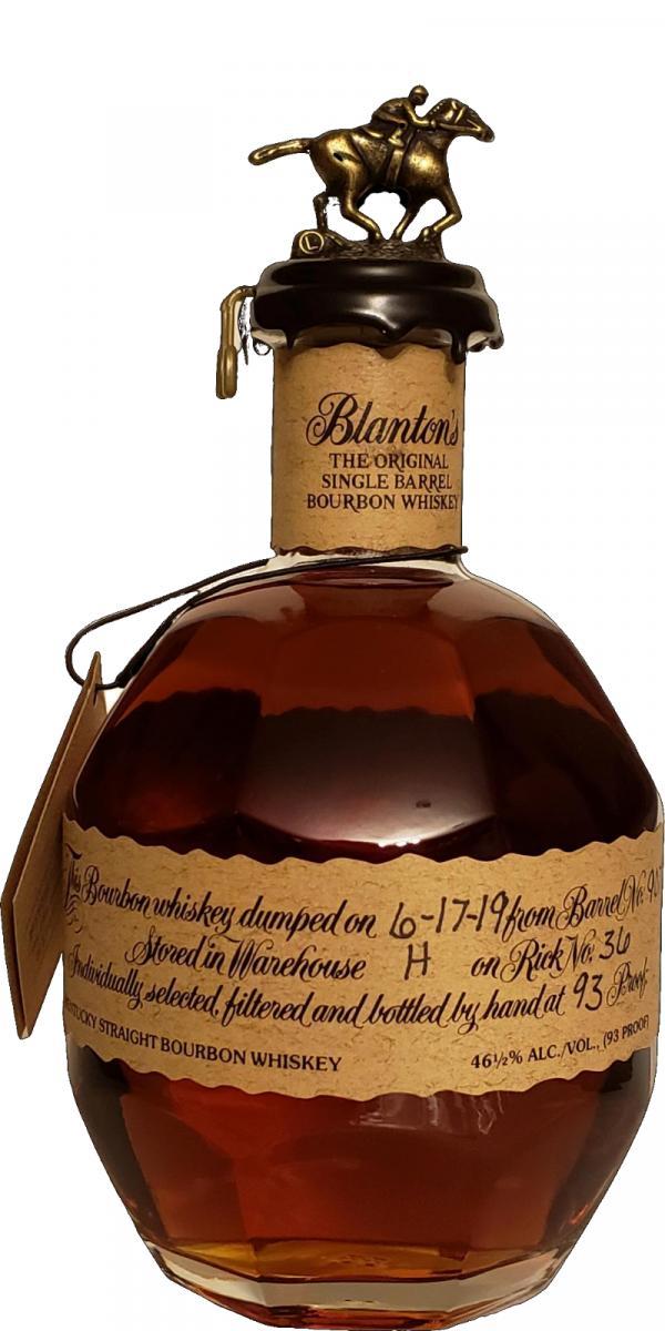Blanton's The Original Single Barrel Bourbon Whiskey