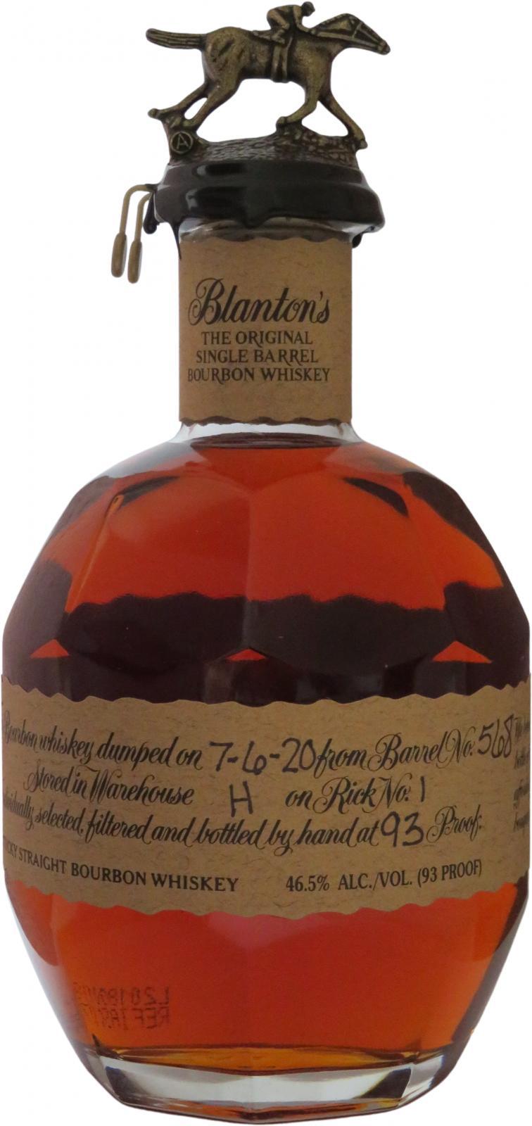 Blanton's The Original Single Barrel Bourbon Whiskey