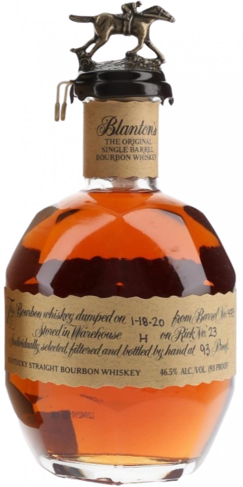 Blanton's The Original Single Barrel Bourbon Whiskey