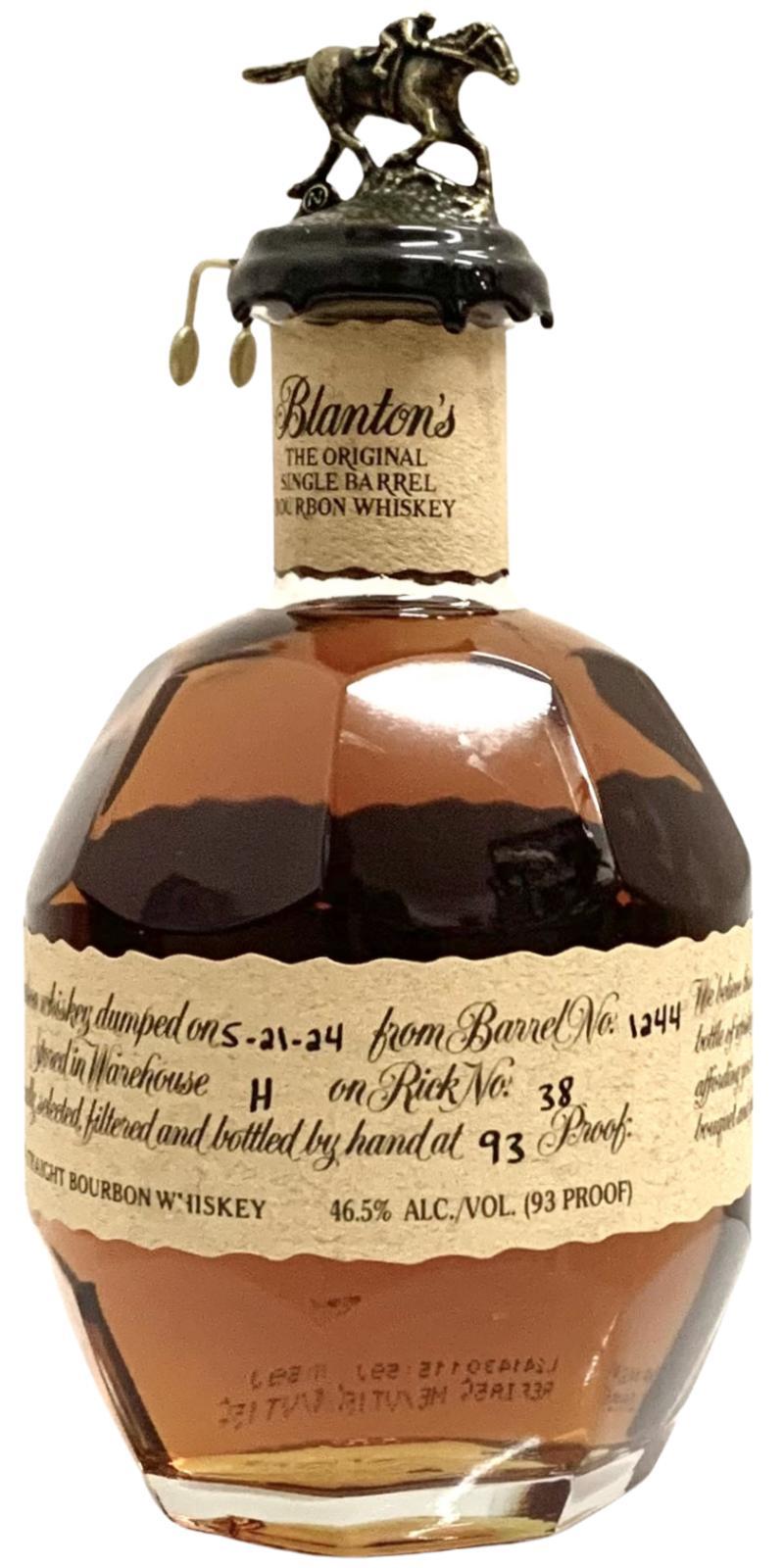 Blanton's The Original Single Barrel Bourbon Whiskey