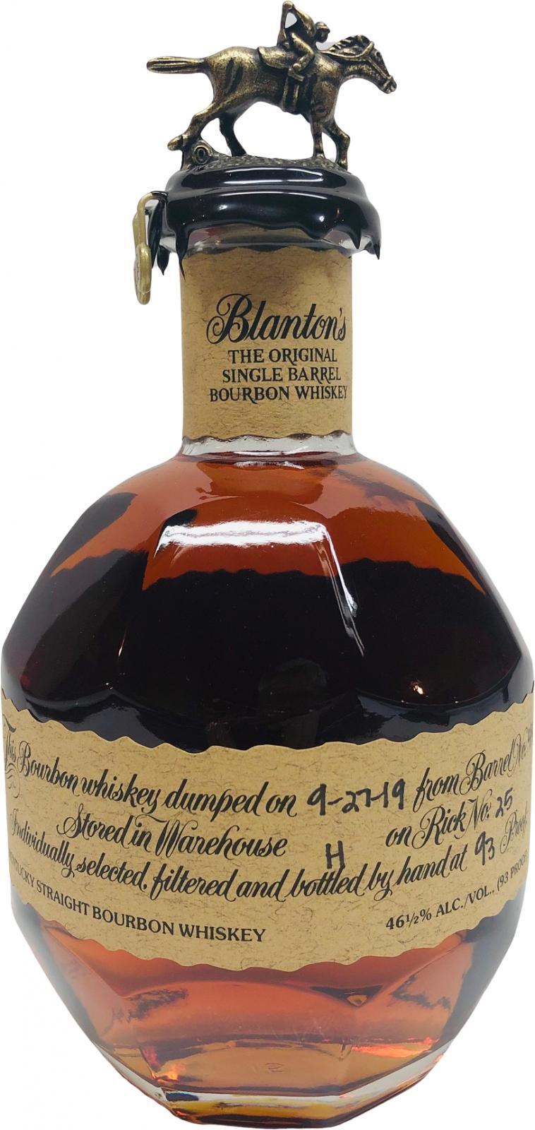 Blanton's The Original Single Barrel Bourbon Whiskey
