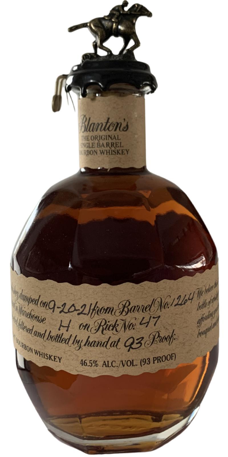 Blanton's The Original Single Barrel Bourbon Whiskey