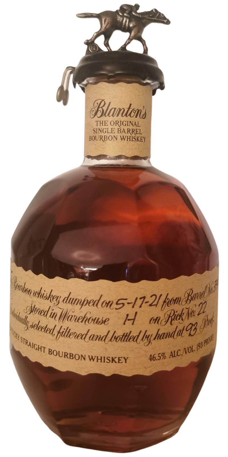 Blanton's The Original Single Barrel Bourbon Whiskey