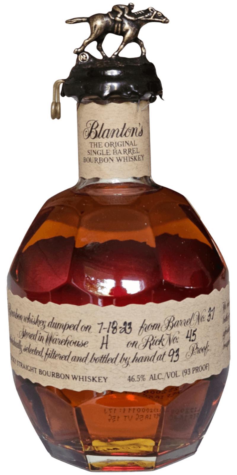 Blanton's The Original Single Barrel Bourbon Whiskey