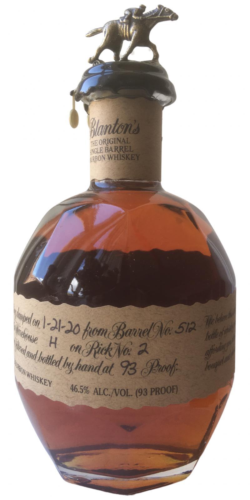 Blanton's The Original Single Barrel Bourbon Whiskey