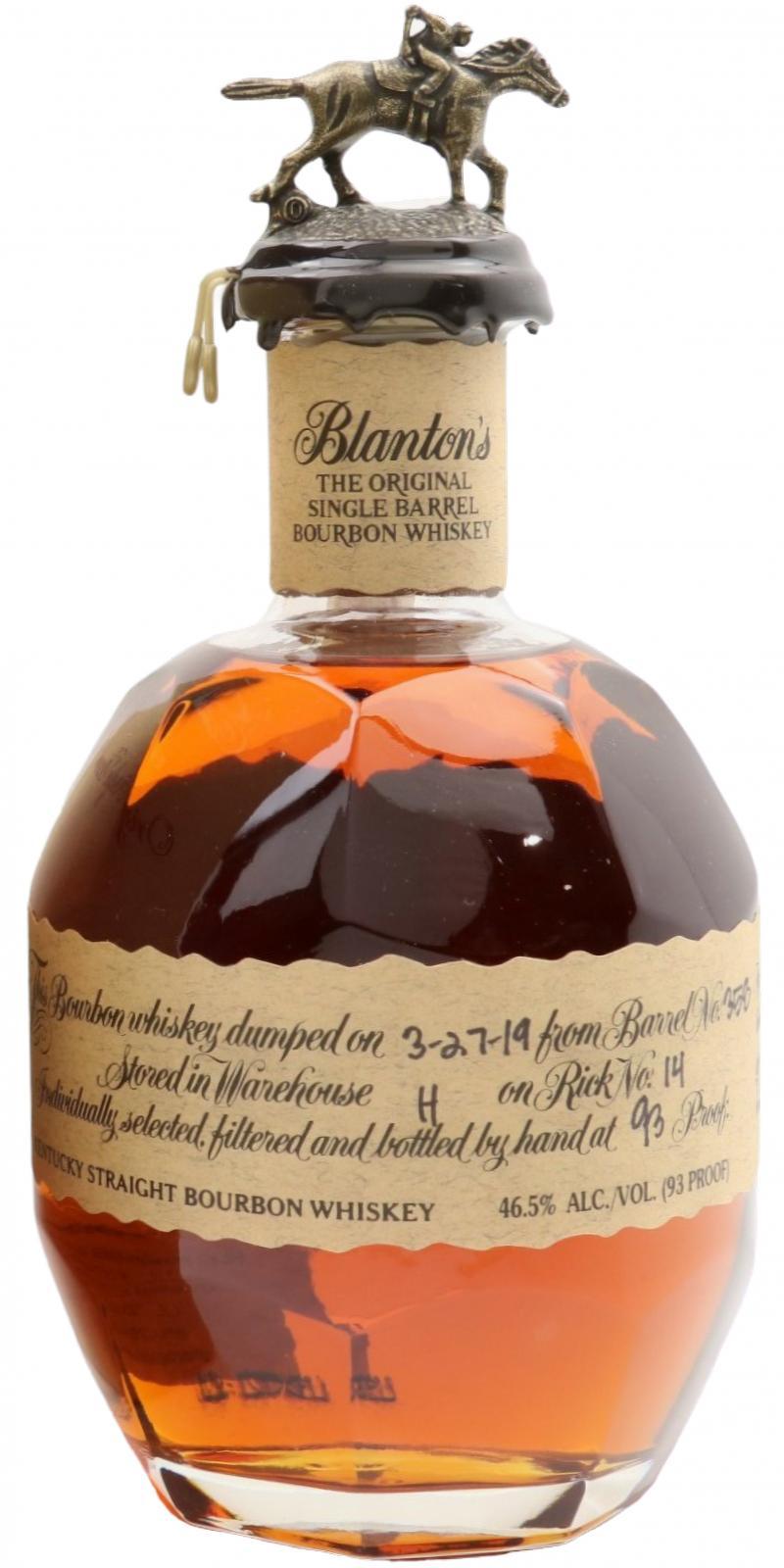 Blanton's The Original Single Barrel Bourbon Whiskey