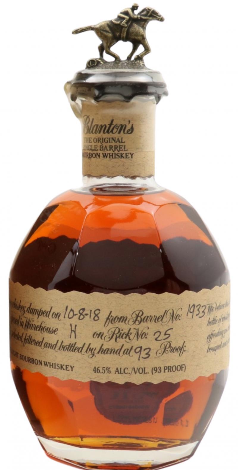 Blanton's The Original Single Barrel Bourbon Whiskey