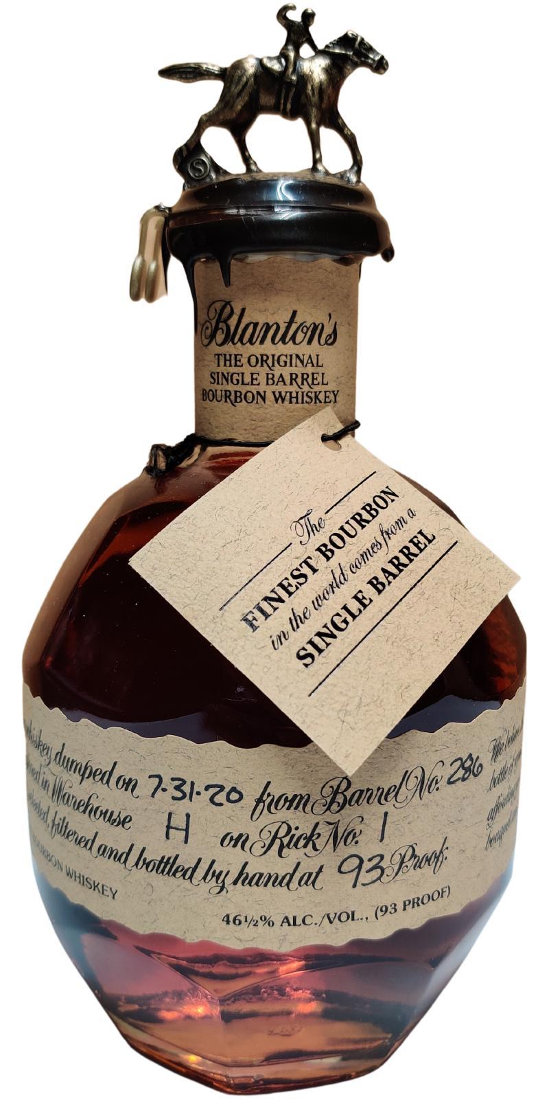 Blanton's The Original Single Barrel Bourbon Whiskey