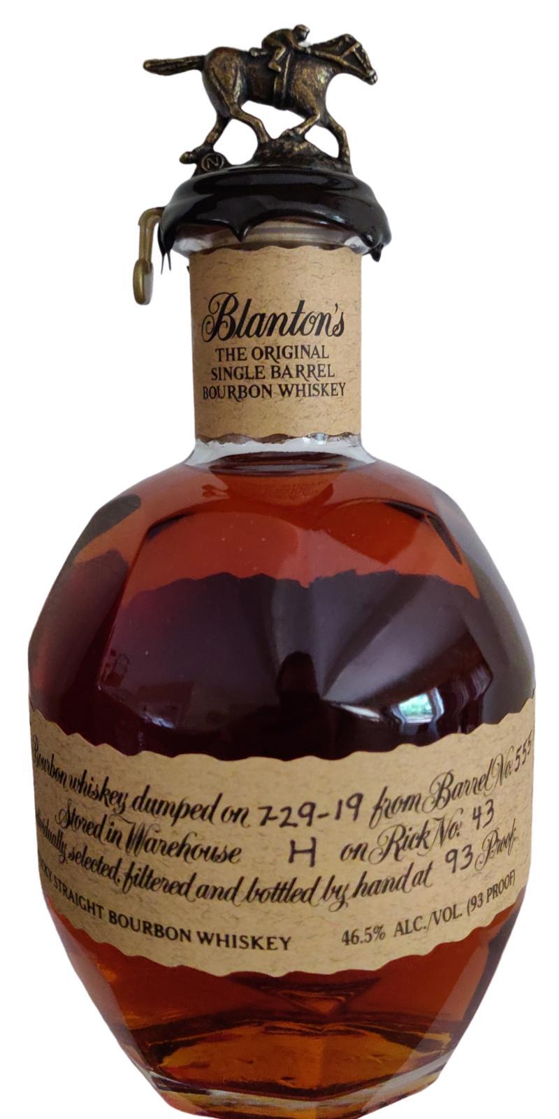 Blanton's The Original Single Barrel Bourbon Whiskey