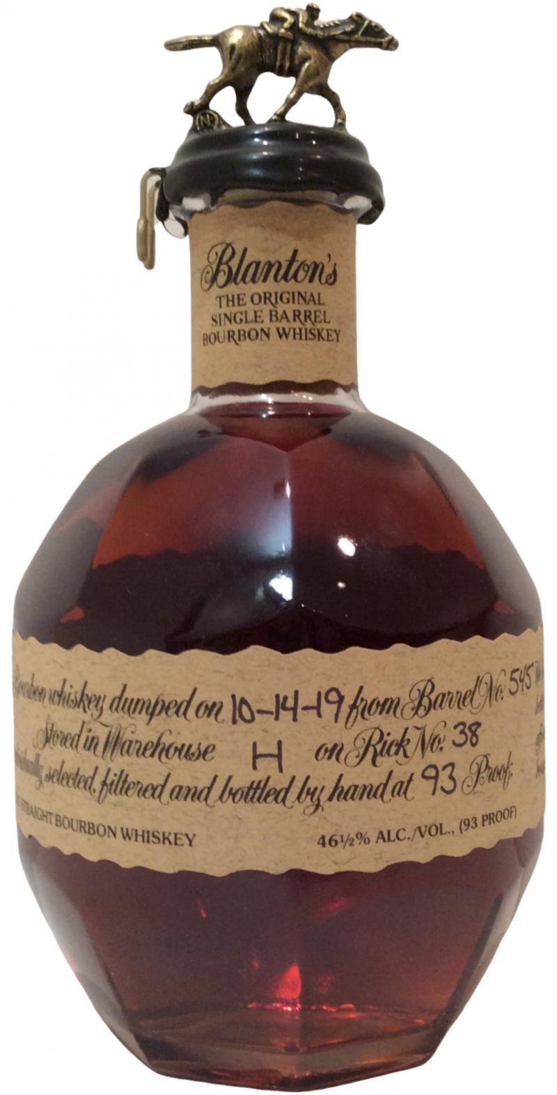 Blanton's The Original Single Barrel Bourbon Whiskey