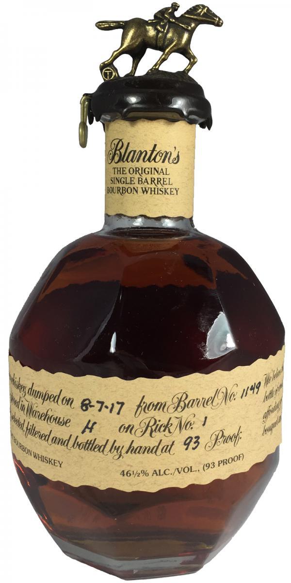 Blanton's The Original Single Barrel Bourbon Whiskey
