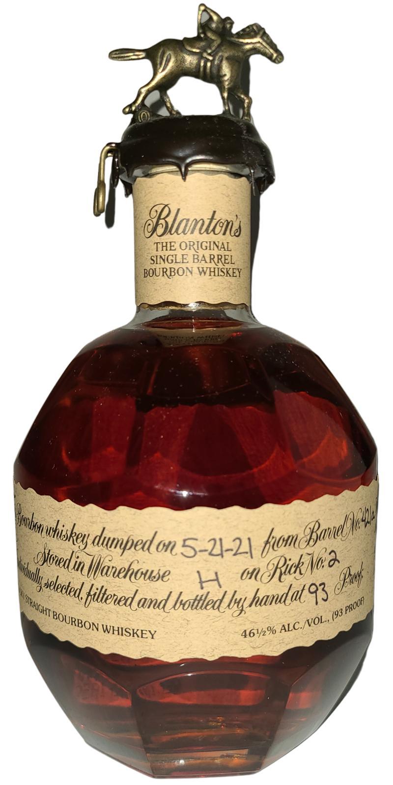 Blanton's The Original Single Barrel Bourbon Whiskey