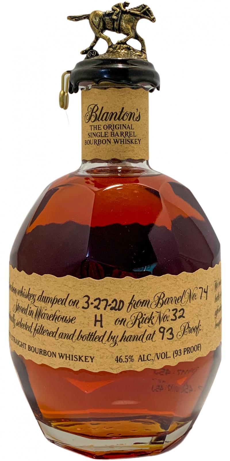 Blanton's The Original Single Barrel Bourbon Whiskey