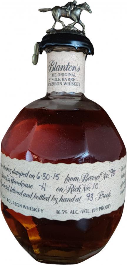 Blanton's The Original Single Barrel Bourbon Whiskey