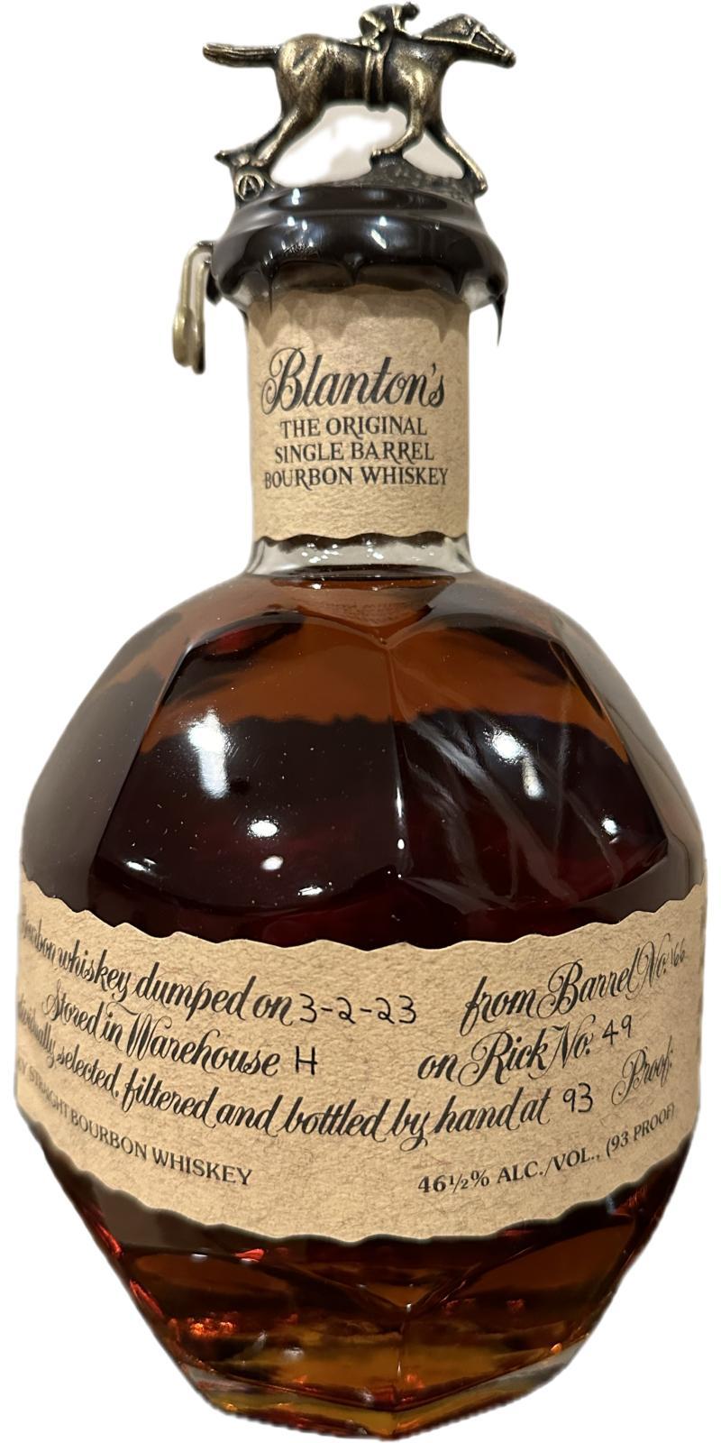 Blanton's The Original Single Barrel Bourbon Whiskey