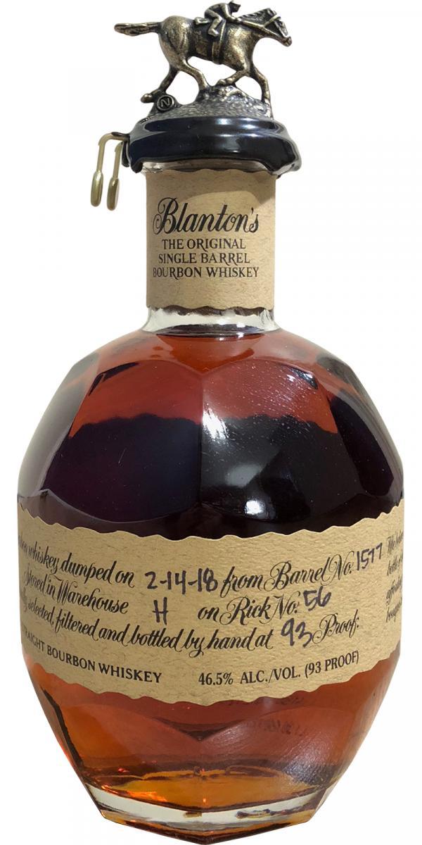 Blanton's The Original Single Barrel Bourbon Whiskey