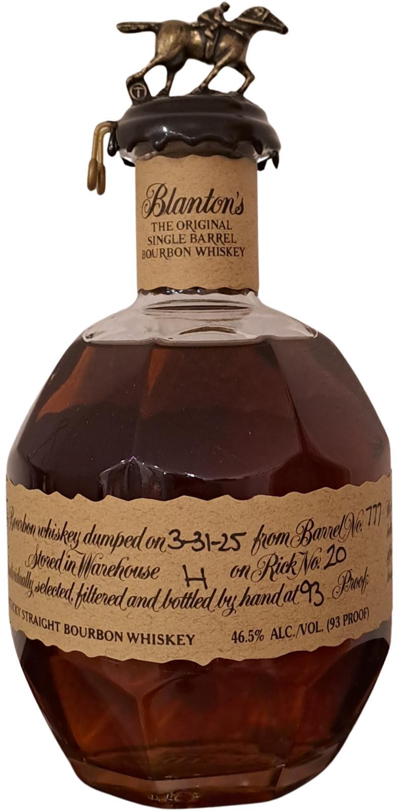 Blanton's The Original Single Barrel Bourbon Whiskey