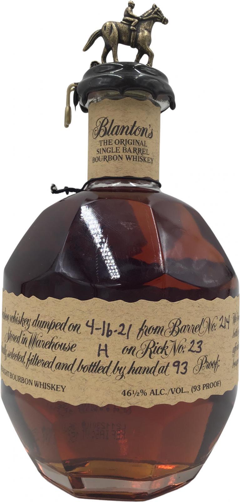 Blanton's The Original Single Barrel Bourbon Whiskey