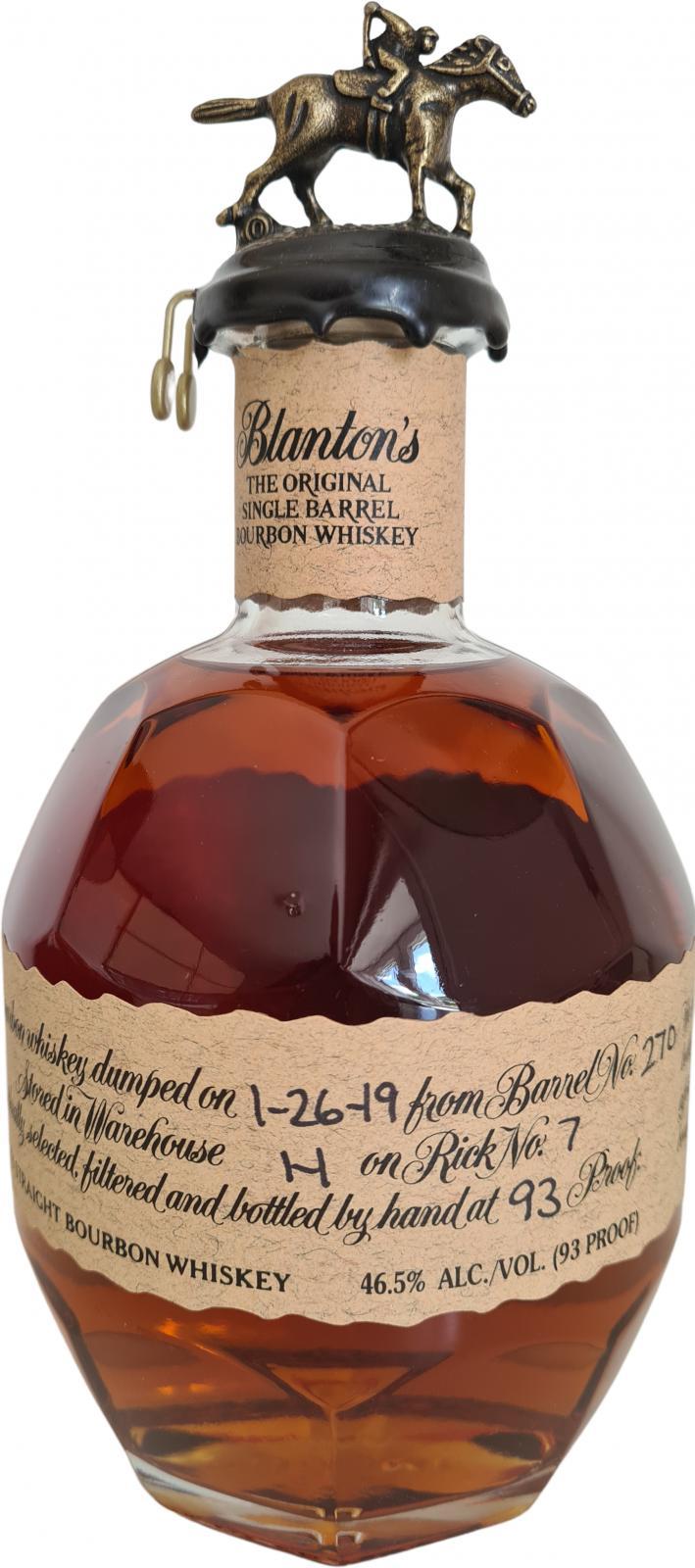 Blanton's The Original Single Barrel Bourbon Whiskey