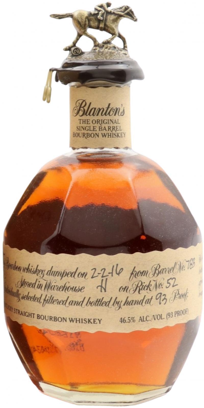 Blanton's The Original Single Barrel Bourbon Whiskey