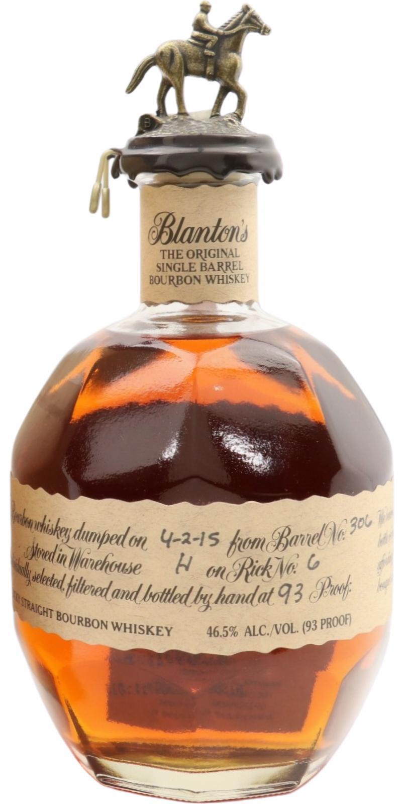 Blanton's The Original Single Barrel Bourbon Whiskey