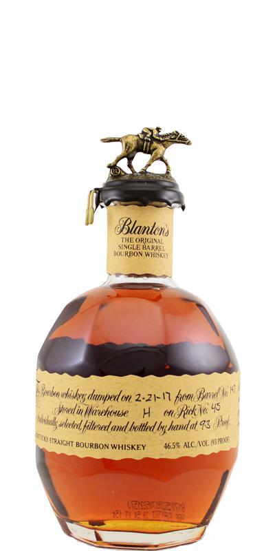 Blanton's The Original Single Barrel Bourbon Whiskey