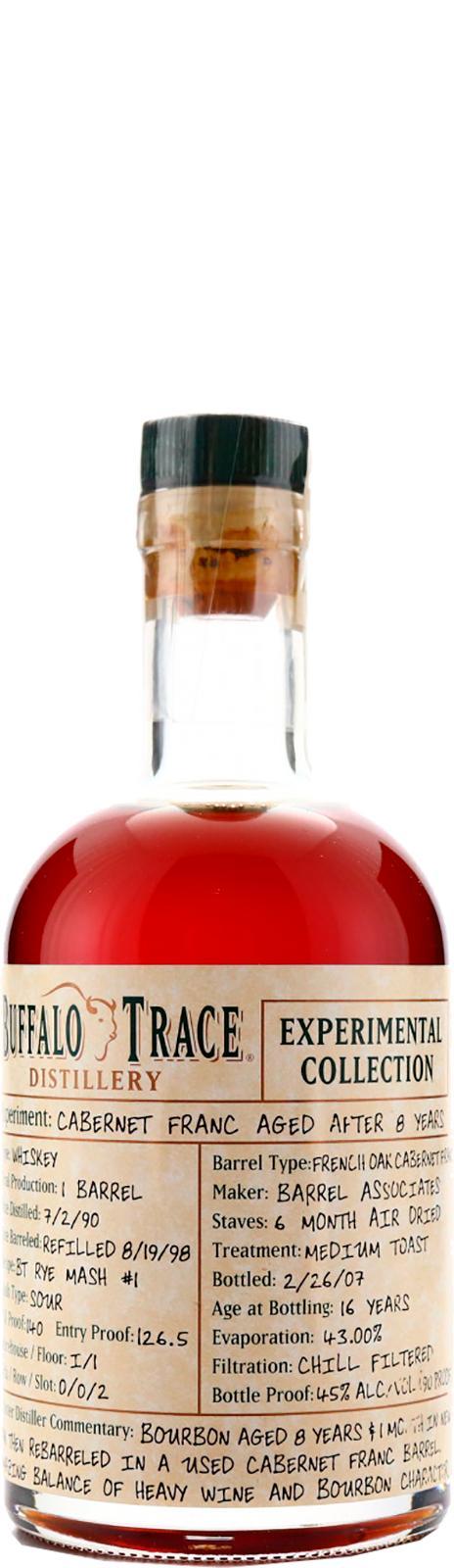 Buffalo Trace 1990 Experimental Collection - Cabernet Franc