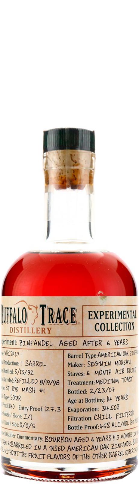 Buffalo Trace 1992 Experimental Collection - Zinfandel