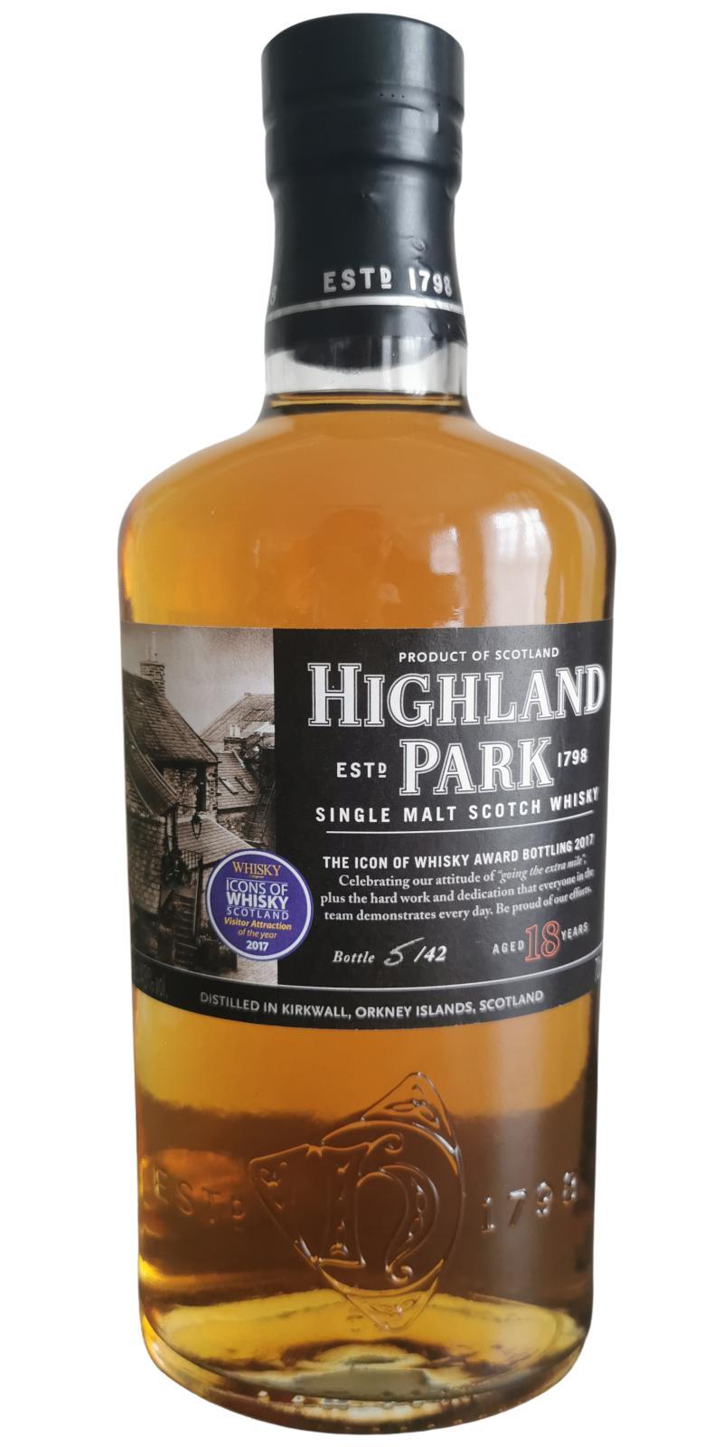 Highland Park 18-year-old The Icon of Whisky Award