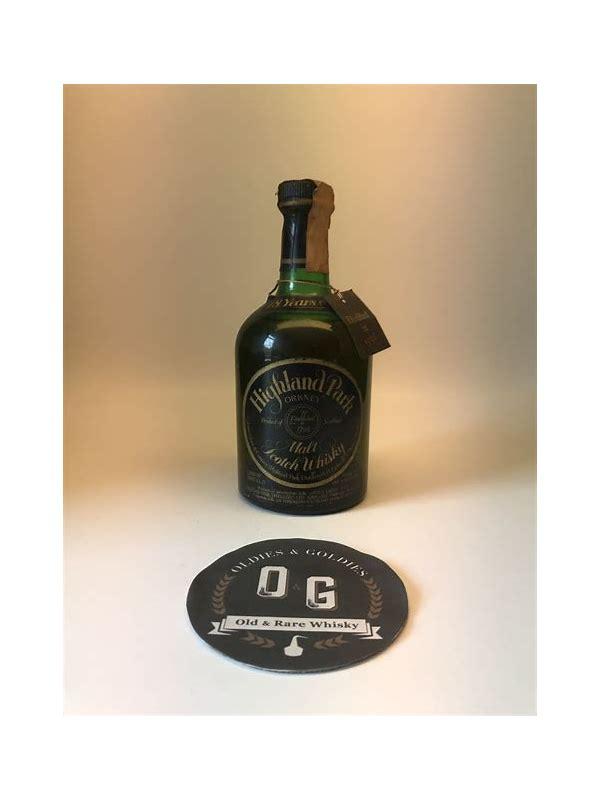 Highland Park 1956 Green Dumpy Bottle