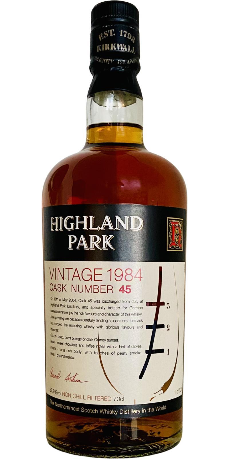 Highland Park 1984 Vintage