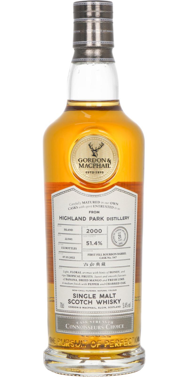 Highland Park 2000 GM Connoisseurs Choice - Cask Strength