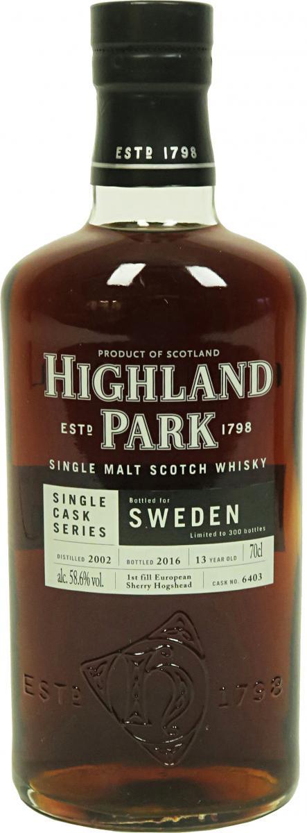 Highland Park 2002 Single Cask Series