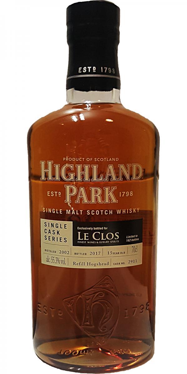 Highland Park 2002 Single Cask Series