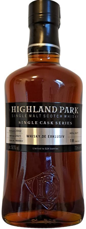Highland Park 2002 Single Cask Series