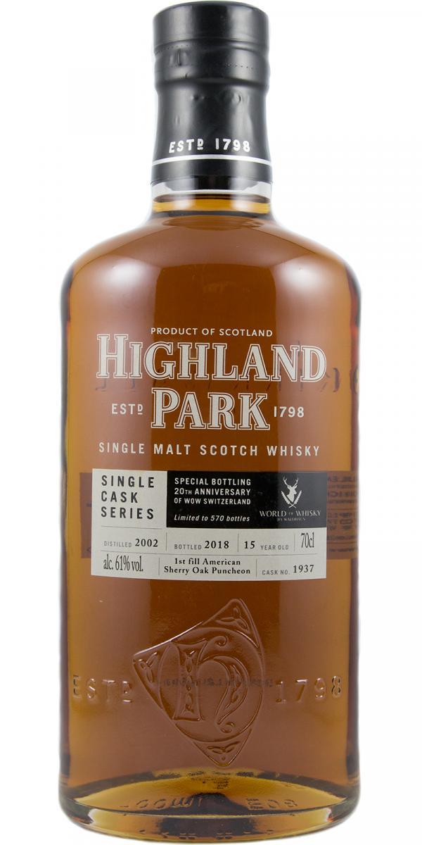 Highland Park 2002 Single Cask Series