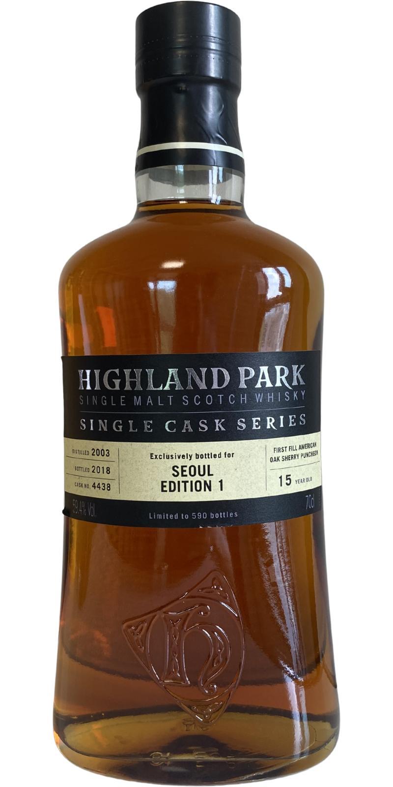 Highland Park 2003 Single Cask Series