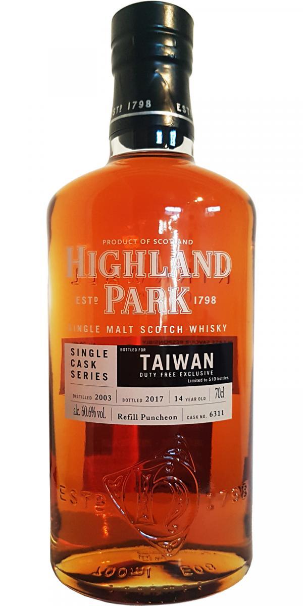 Highland Park 2003 Single Cask Series