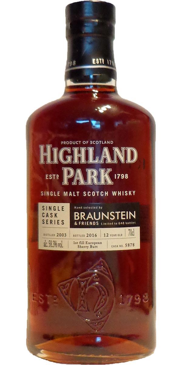 Highland Park 2003 Single Cask Series