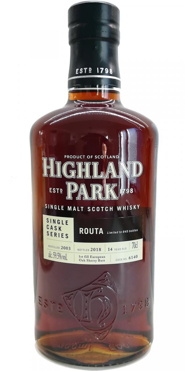 Highland Park 2003 Single Cask Series