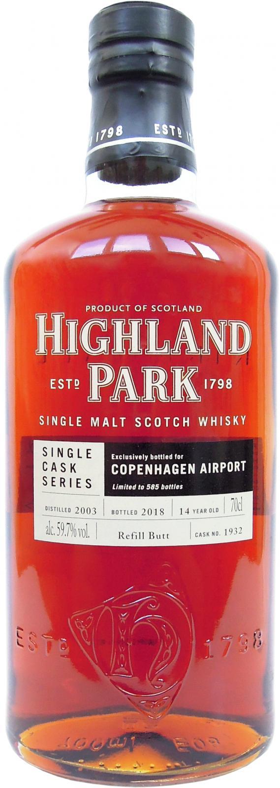 Highland Park 2003 Single Cask Series