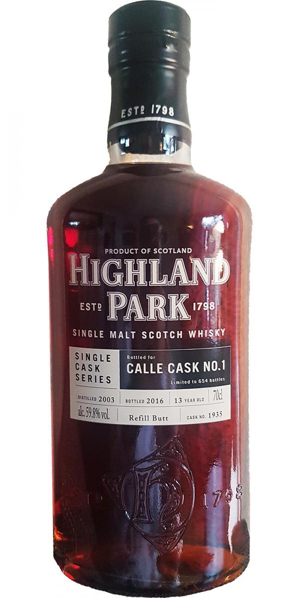 Highland Park 2003 Single Cask Series