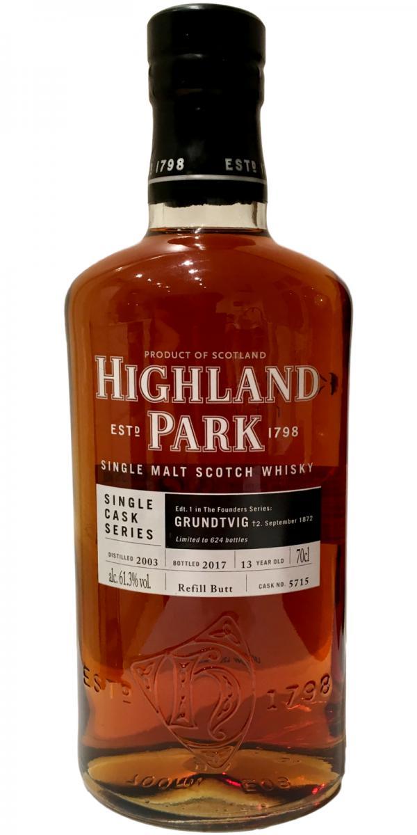 Highland Park 2003 Single Cask Series