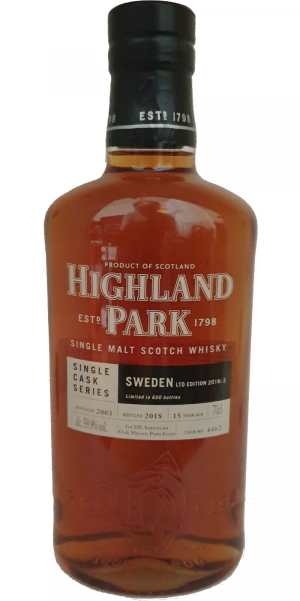 Highland Park 2003 Single Cask Series