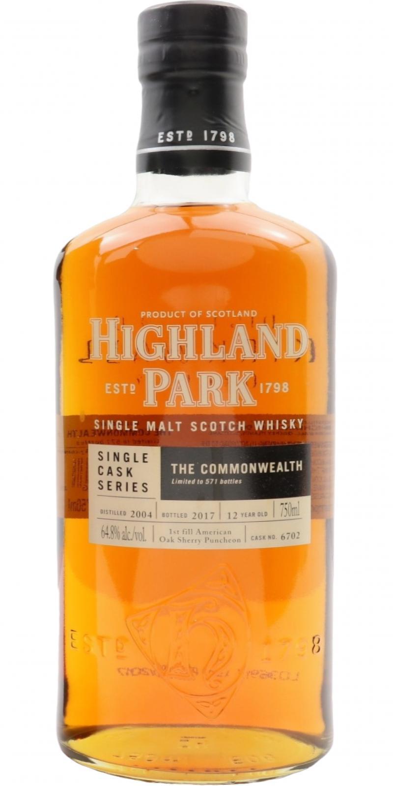 Highland Park 2004 Single Cask Series