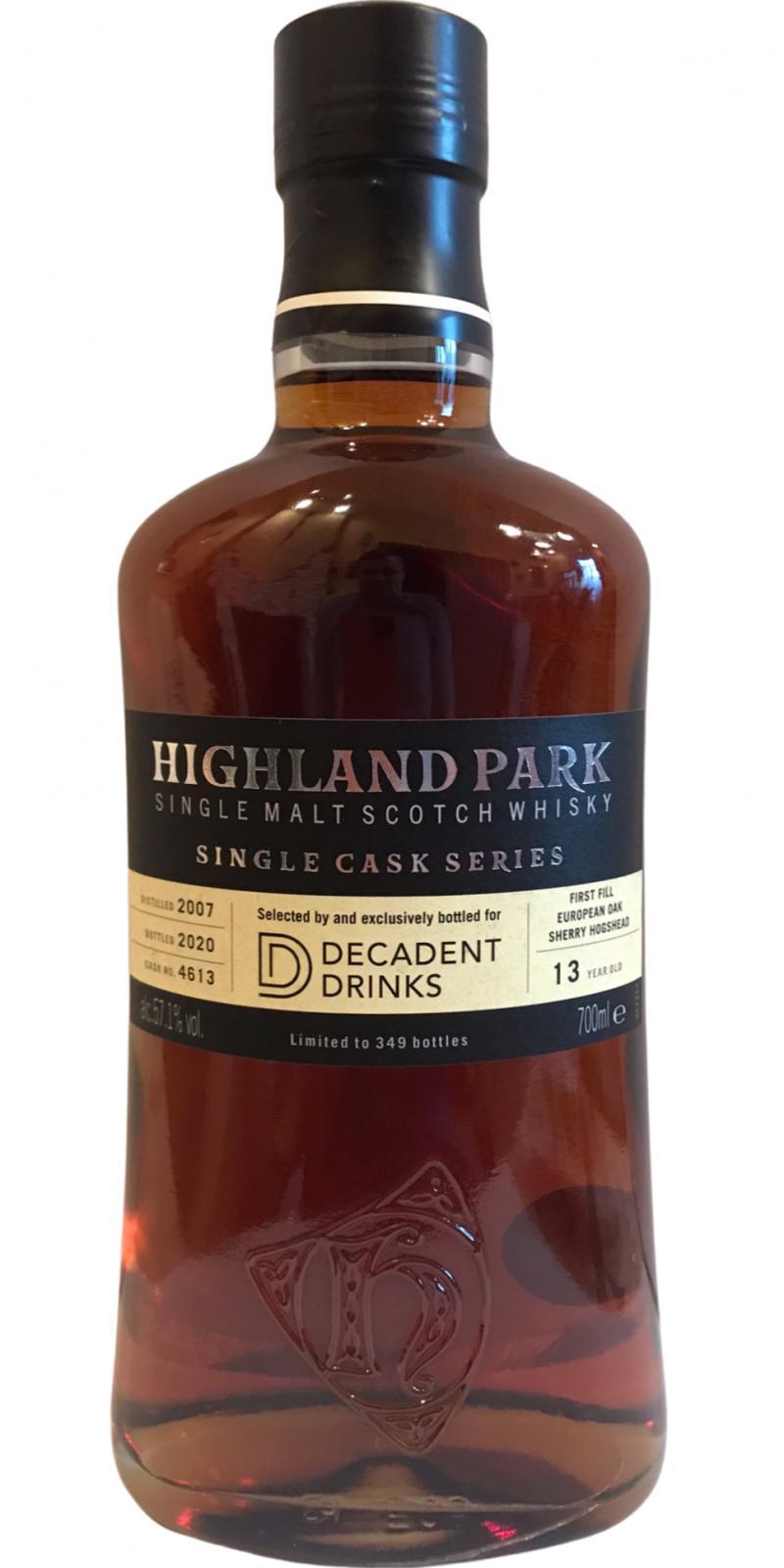 Highland Park 2007 Single Cask Series